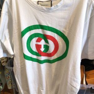 Gucci Tee with Red and Green Logo